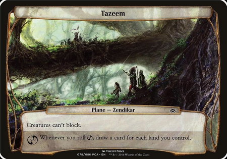 Tazeem (Planechase Anthology) - Oversize Cards Magic: The Gathering trading card