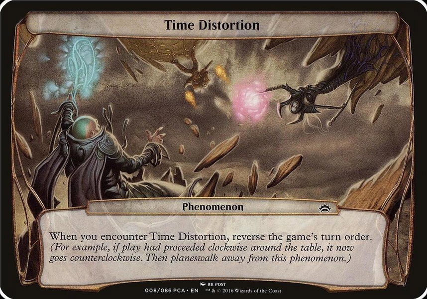 Time Distortion (Planechase Anthology) trading card from Oversize Cards Time Distortion (Planechase Anthology) - Oversize Cards Magic: The Gathering trading card