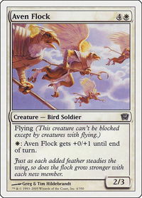 Aven Flock - 9th Edition (9ED) #4 - Common Magic: The Gathering Trading Card