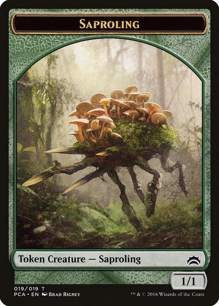 Saproling // Goblin Double-Sided Token - Planechase Anthology Magic: The Gathering trading card
