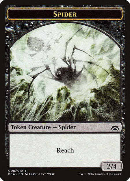 Spider // Saproling Double-Sided Token - Planechase Anthology Magic: The Gathering trading card