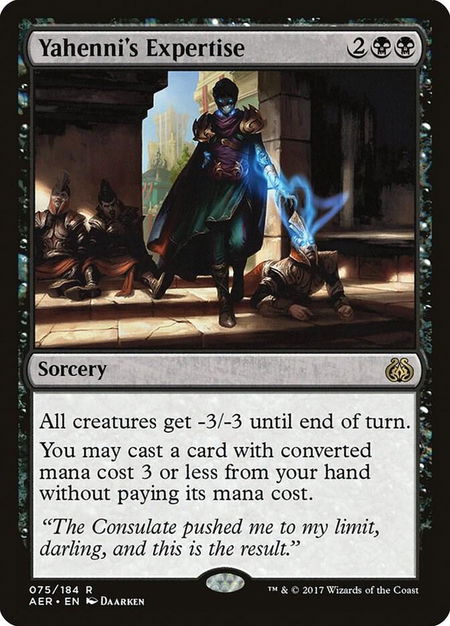 Yahenni's Expertise - Aether Revolt Magic: The Gathering trading card