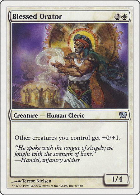 Blessed Orator - 9th Edition Magic: The Gathering trading card