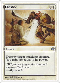 Chastise - 9th Edition (9ED) #9 - Uncommon Magic: The Gathering Trading Card