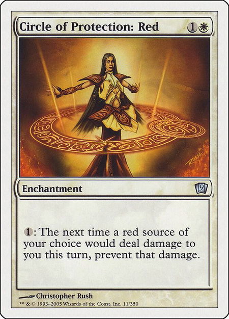 Circle of Protection: Red - 9th Edition Magic: The Gathering trading card