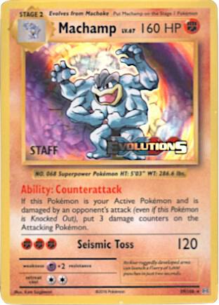 Machamp - 59/108 (Prerelease) [Staff] - XY Promos Pokémon trading card