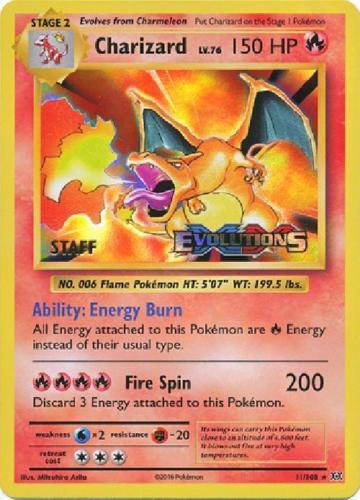 Charizard - 11/108 (Prerelease) - XY Promos Pokémon trading card