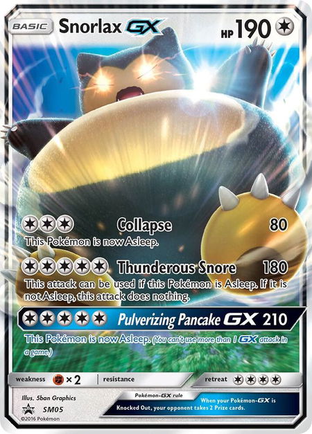Snorlax GX - SM05 - SM Promos Pokémon trading card