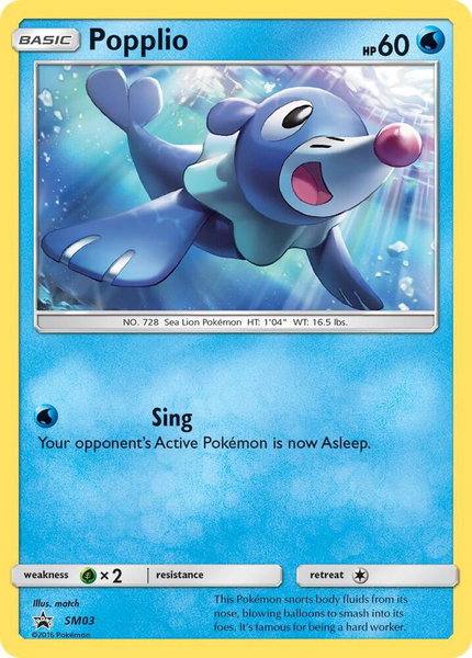 Popplio - SM03 - SM Promos Pokémon trading card