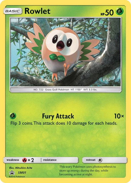 Rowlet - SM01 - SM Promos Pokémon trading card