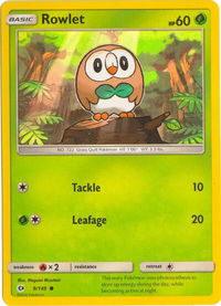 Rowlet - 9/149 (Water Web Holo) - Miscellaneous Cards & Products (MCAP) #009/149 - Promo Pokémon Trading Card
