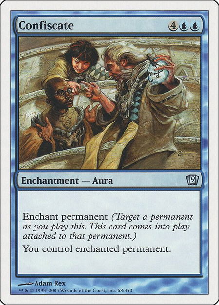 Confiscate - 9th Edition Magic: The Gathering trading card