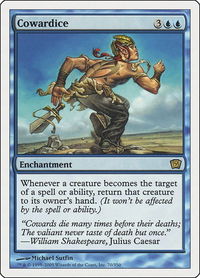 Cowardice - 9th Edition (9ED) #70 - Rare Magic: The Gathering Trading Card