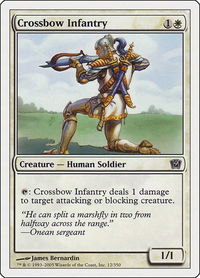 Crossbow Infantry - 9th Edition (9ED) #12 - Common Magic: The Gathering Trading Card