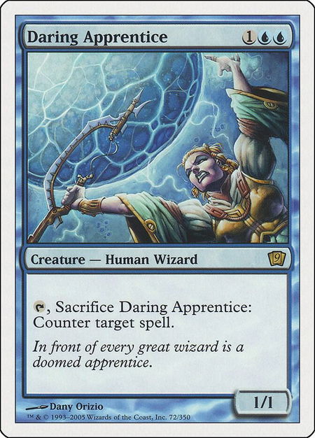Daring Apprentice - 9th Edition Magic: The Gathering trading card