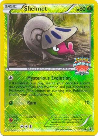 Shelmet - 11/101 (Championship Series) trading card from League & Championship Cards Shelmet - 11/101 (Championship Series) - League & Championship Cards Pokémon trading card