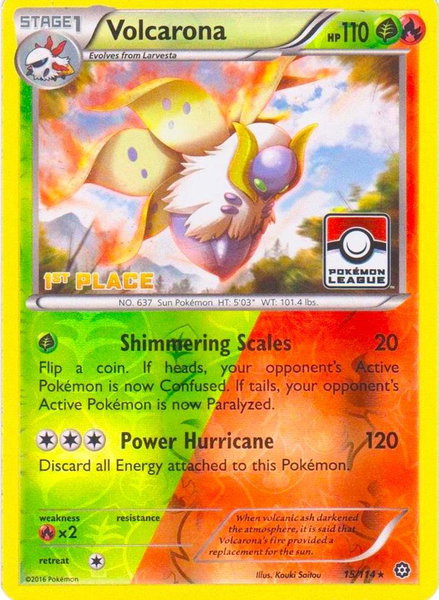Volcarona - 15/114 (Pokemon League) [1st Place] - League & Championship Cards Pokémon trading card