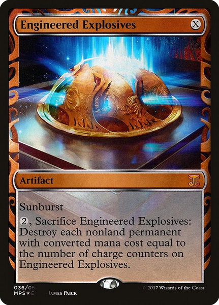 Engineered Explosives - Masterpiece Series: Kaladesh Inventions Magic: The Gathering trading card