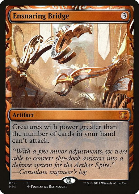 Ensnaring Bridge - Masterpiece Series: Kaladesh Inventions Magic: The Gathering trading card