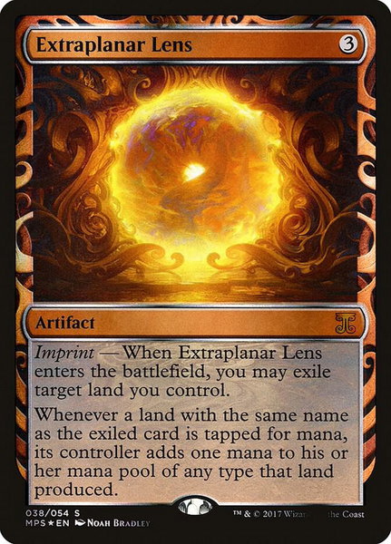 Extraplanar Lens trading card from Masterpiece Series: Kaladesh Inventions Extraplanar Lens - Masterpiece Series: Kaladesh Inventions Magic: The Gathering trading card
