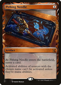 Pithing Needle - Masterpiece Series: Kaladesh Inventions (MPS) #44 - Mythic Rare Magic: The Gathering Trading Card
