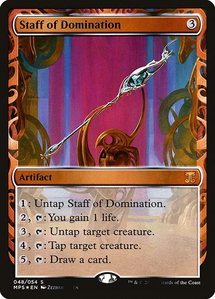 Staff of Domination - Masterpiece Series: Kaladesh Inventions (MPS) #48 - Mythic Rare Magic: The Gathering Trading Card