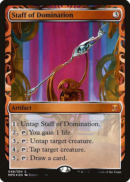 Staff of Domination - Masterpiece Series: Kaladesh Inventions Magic: The Gathering trading card
