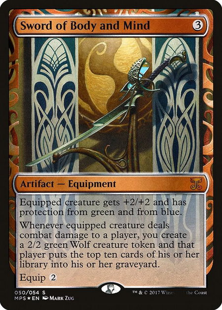 Sword of Body and Mind - Masterpiece Series: Kaladesh Inventions Magic: The Gathering trading card