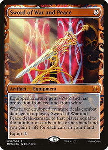 Sword of War and Peace - Masterpiece Series: Kaladesh Inventions (MPS) #51 - Mythic Rare Magic: The Gathering Trading Card