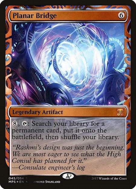 Planar Bridge trading card from Masterpiece Series: Kaladesh Inventions Planar Bridge - Masterpiece Series: Kaladesh Inventions Magic: The Gathering trading card