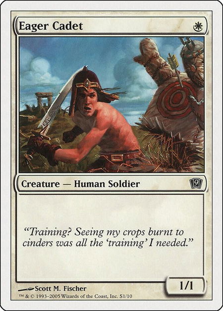 Eager Cadet - 9th Edition Magic: The Gathering trading card