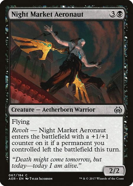 Night Market Aeronaut - Aether Revolt Magic: The Gathering trading card