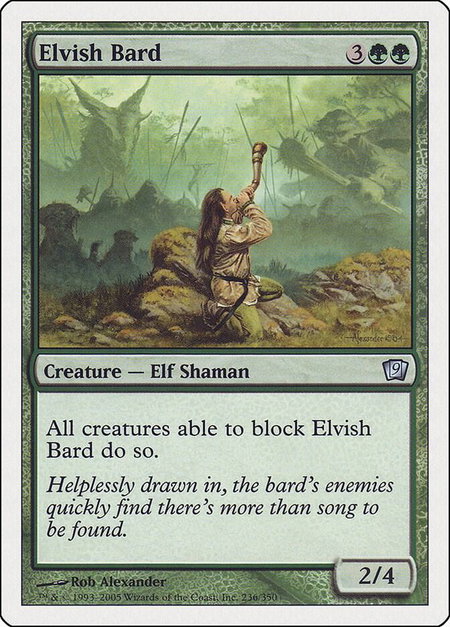 Elvish Bard - 9th Edition Magic: The Gathering trading card