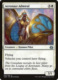 Aeronaut Admiral - Aether Revolt (AER) #2 - Uncommon Magic: The Gathering Trading Card