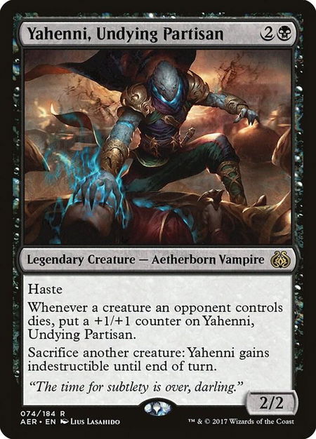 Yahenni, Undying Partisan - Aether Revolt Magic: The Gathering trading card