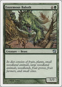Enormous Baloth - 9th Edition (9ED) #S9 - Uncommon Magic: The Gathering Trading Card