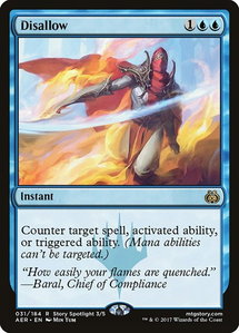 Disallow - Aether Revolt (AER) #31 - Rare Magic: The Gathering Trading Card