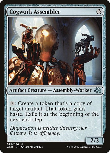 Cogwork Assembler - Aether Revolt Magic: The Gathering trading card