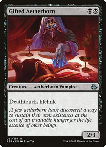 Gifted Aetherborn - Aether Revolt (AER) #61 - Uncommon Magic: The Gathering Trading Card