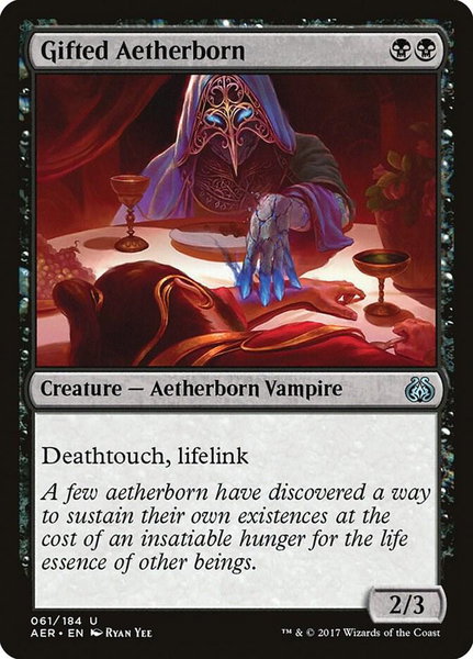 Gifted Aetherborn - Aether Revolt Magic: The Gathering trading card