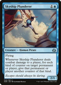 Skyship Plunderer - Aether Revolt (AER) #46 - Uncommon Magic: The Gathering Trading Card