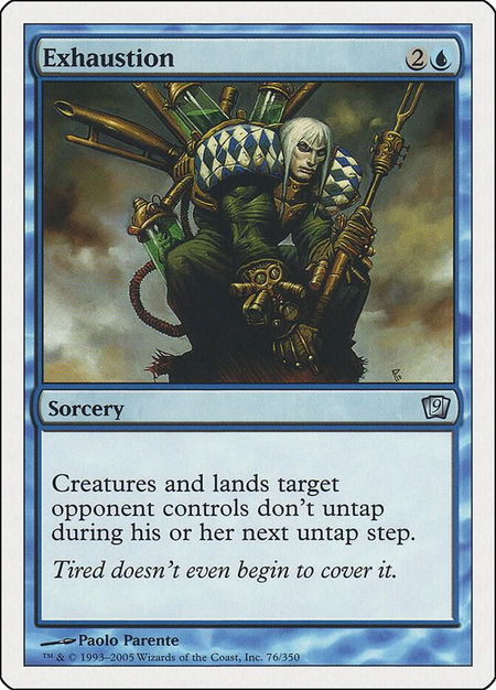 Exhaustion - 9th Edition Magic: The Gathering trading card