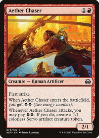 Aether Chaser - Aether Revolt (AER) #76 - Common Magic: The Gathering Trading Card