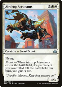Airdrop Aeronauts - Aether Revolt (AER) #5 - Uncommon Magic: The Gathering Trading Card