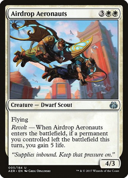 Airdrop Aeronauts - Aether Revolt Magic: The Gathering trading card