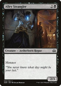 Alley Strangler - Aether Revolt (AER) #52 - Common Magic: The Gathering Trading Card