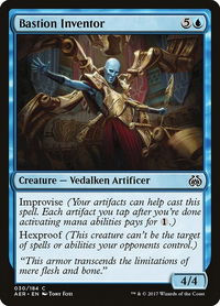 Bastion Inventor - Aether Revolt (AER) #30 - Common Magic: The Gathering Trading Card
