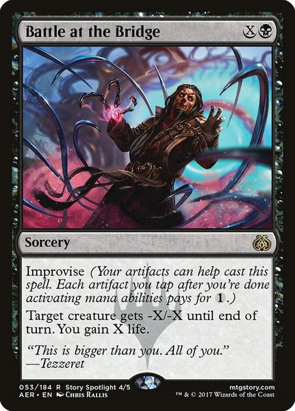Battle at the Bridge - Aether Revolt Magic: The Gathering trading card