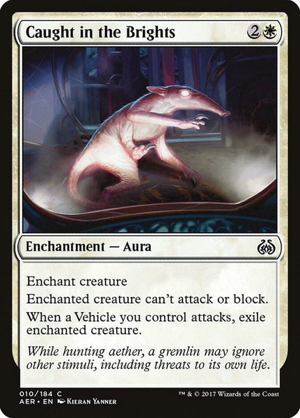 Caught in the Brights - Aether Revolt Magic: The Gathering trading card