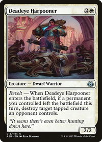 Deadeye Harpooner - Aether Revolt (AER) #15 - Uncommon Magic: The Gathering Trading Card